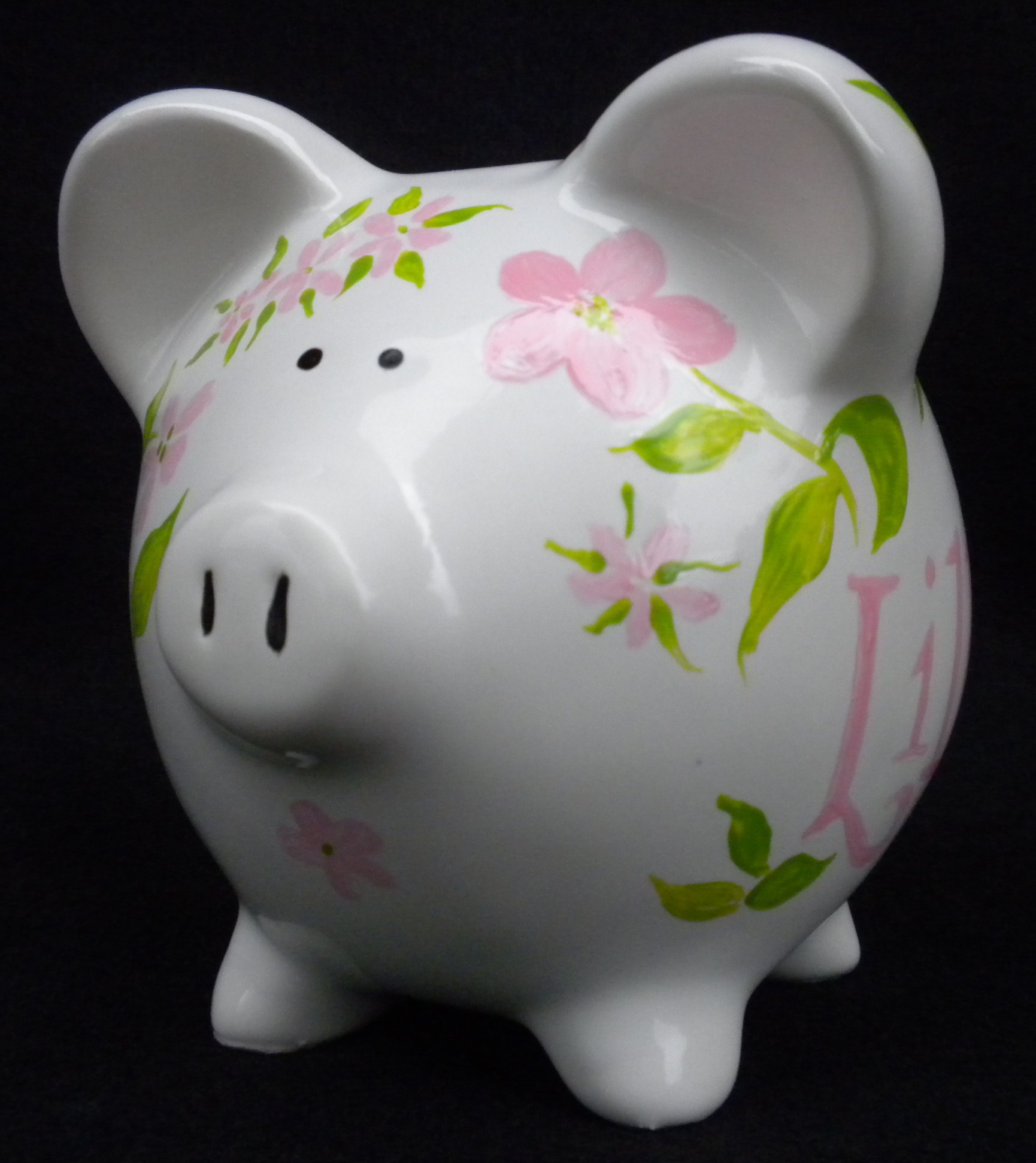 Piggy Bank custom painted for baby's room