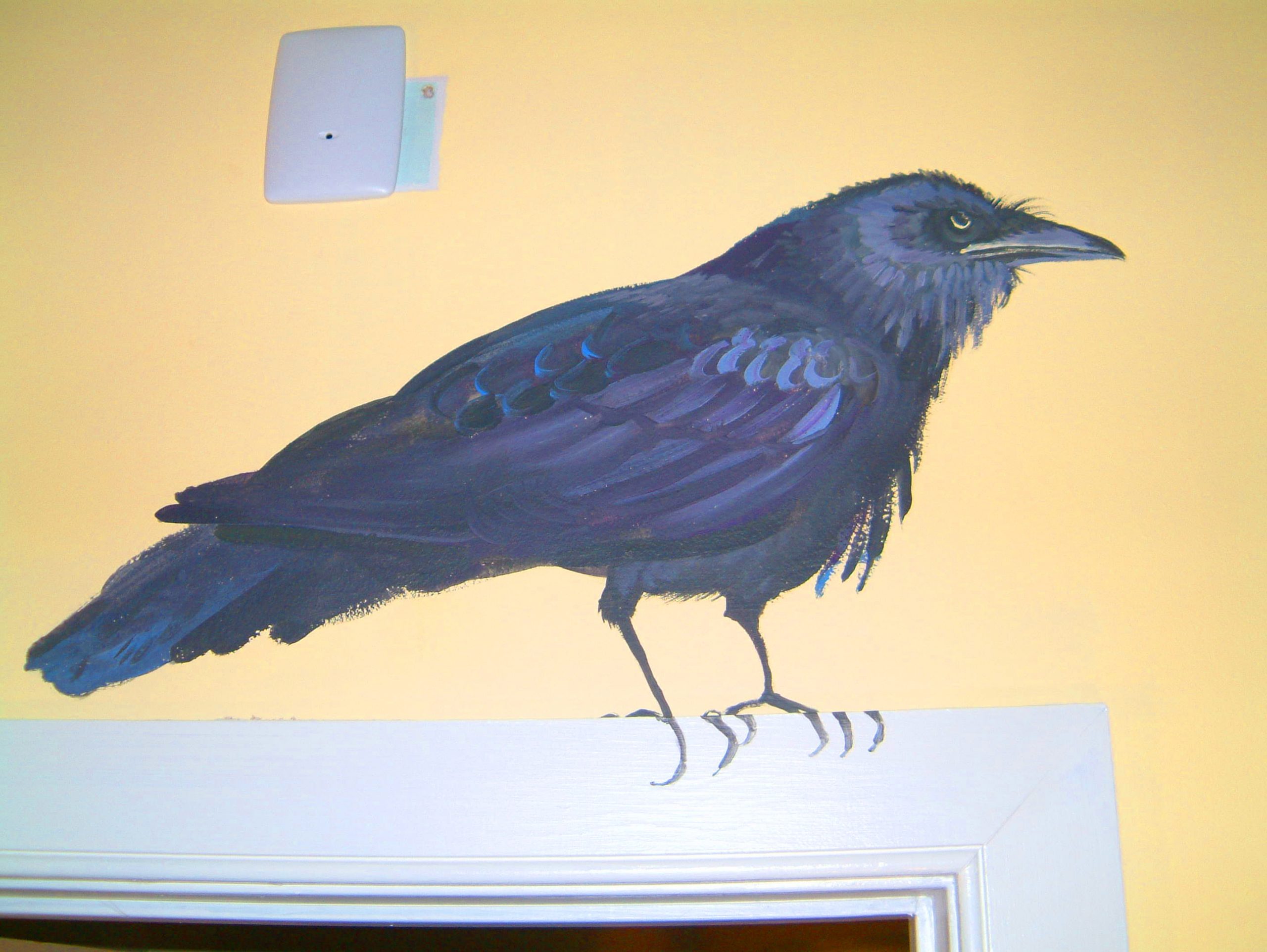 Wall-Mural-Raven